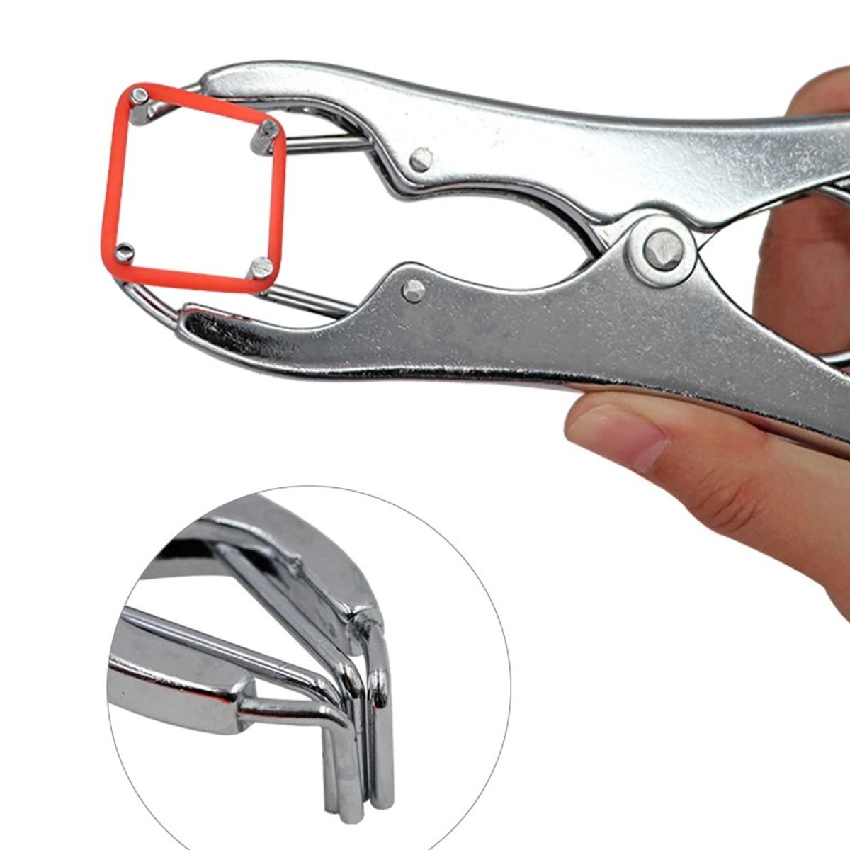 GENERICO - KIT ELASTRADOR PARA CASTRACIÓN DE OVEJAS CERDOS + 25 LIGAS