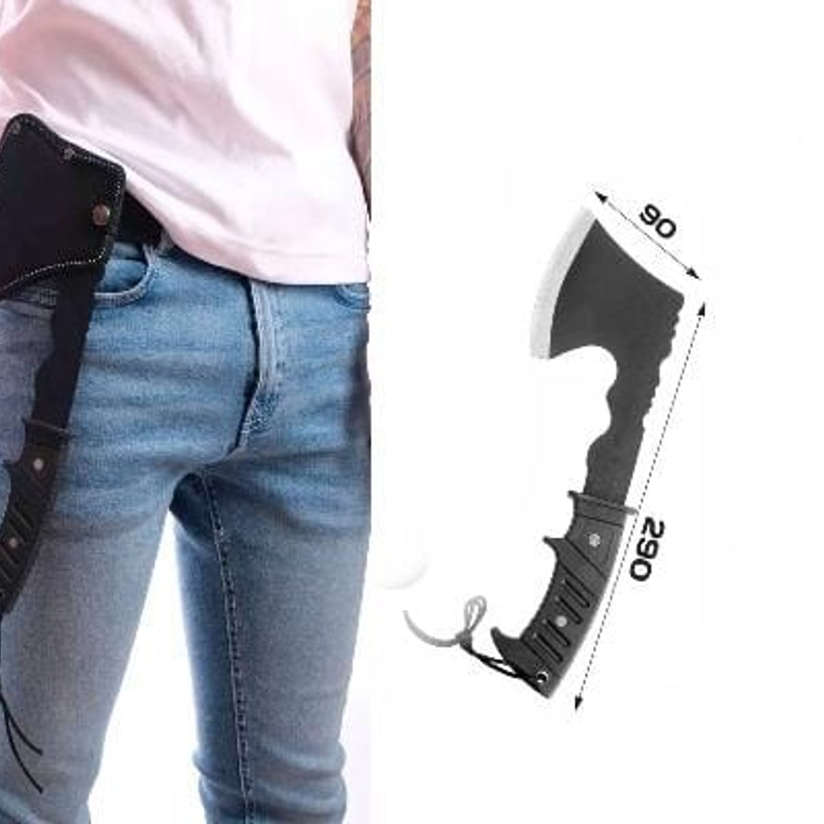 GENERICO - 1 hacha táctica de camping supervivencia