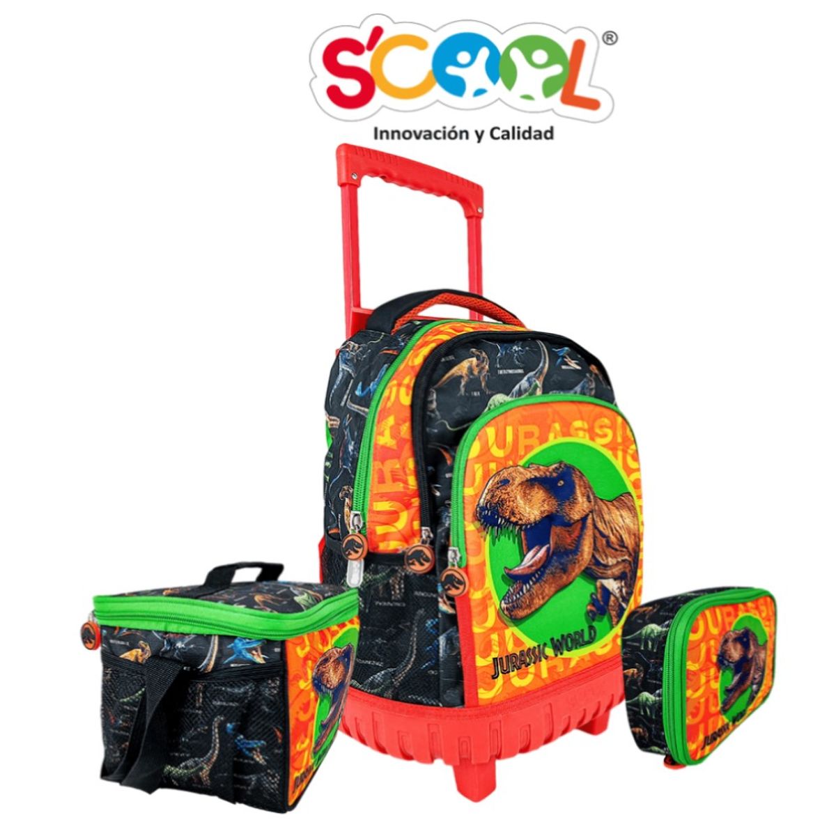 SCOOL - SET MOCHIRUEDAS JURASICC