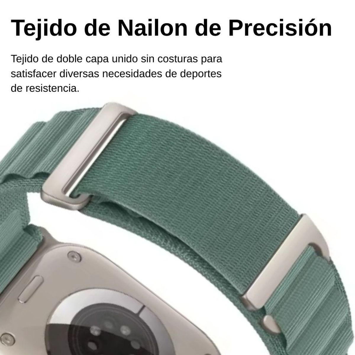 URVOI - Correa Alpine Loop C-Hook Para Apple Watch Color Verde Tropical