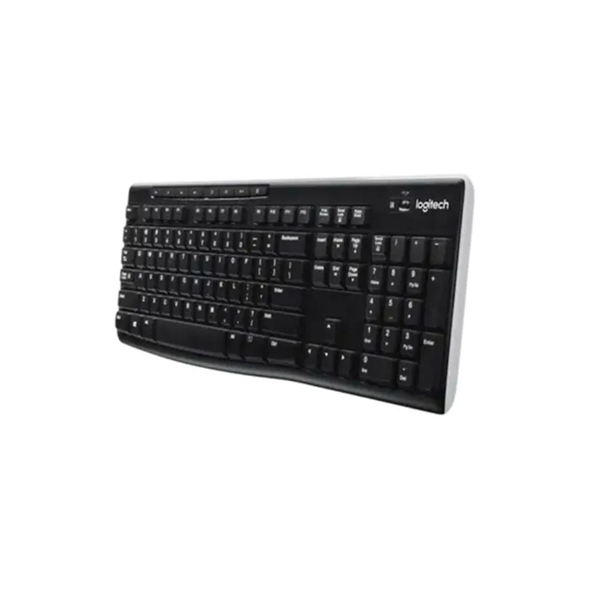 LOGITECH - Teclado clásico Logitech K270 Inalámbrico USB Unifying Negro
