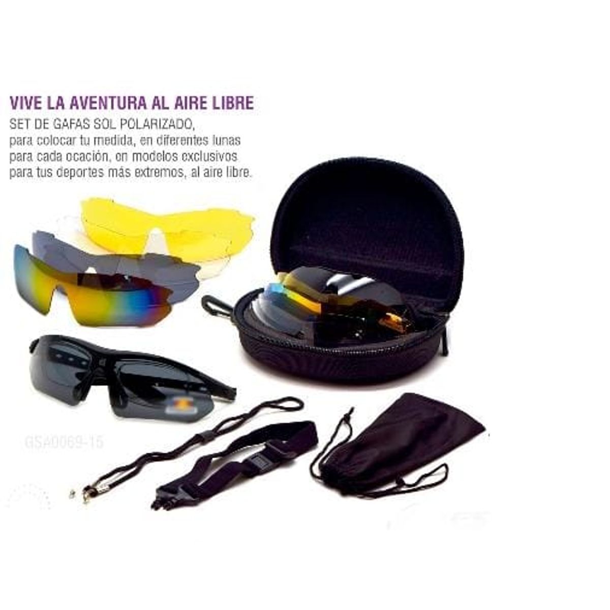 GENERICO - Lentes tactico 5 lunas intercambiables