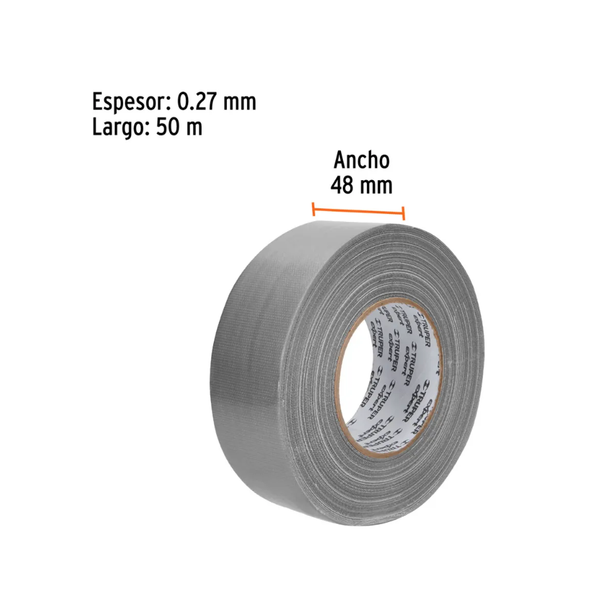 TRUPER - Cinta para Reparar Reforzar Proteger Ductos Tuberias Ancho 48mm TRUPER