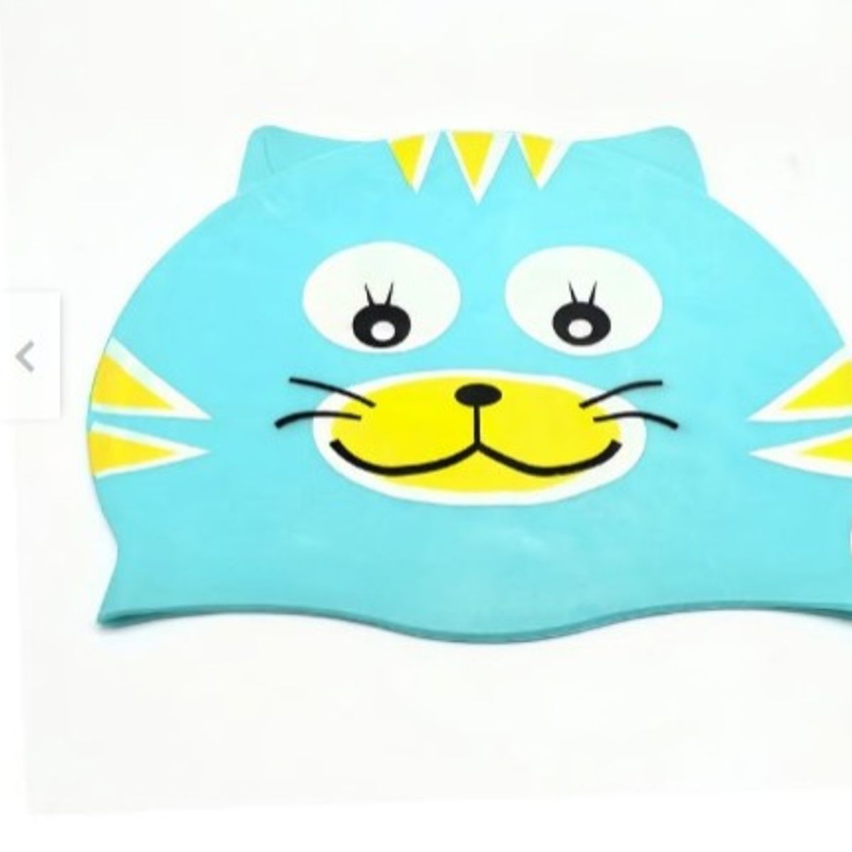 GENERICO - Gorro de Natación para Niños Silicona Modelo gato Celeste