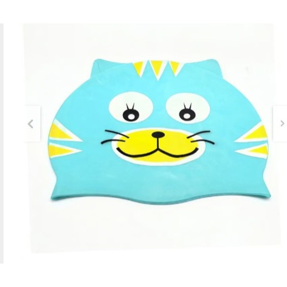 GENERICO - Gorro de Natación para Niños Silicona Modelo gato Celeste