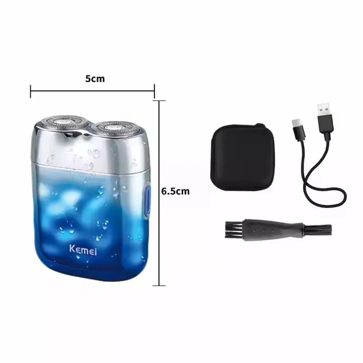 KEMEI - KEMEI Maquina Cortapelo Patillera Trimmer KM-C30 Recargable