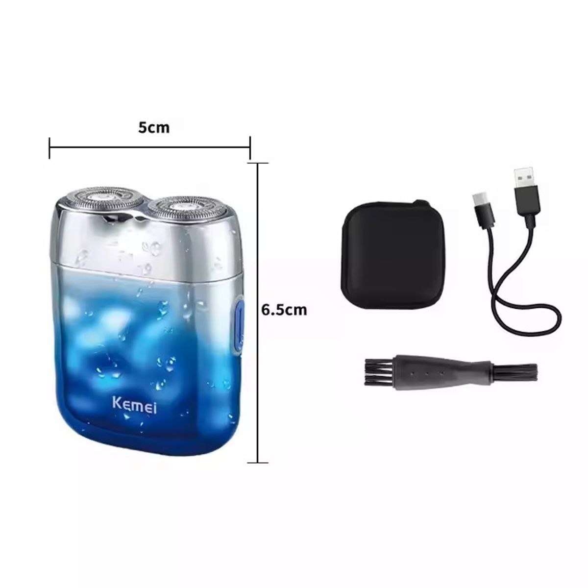 KEMEI - KEMEI Maquina Cortapelo Patillera Trimmer KM-C30 Recargable