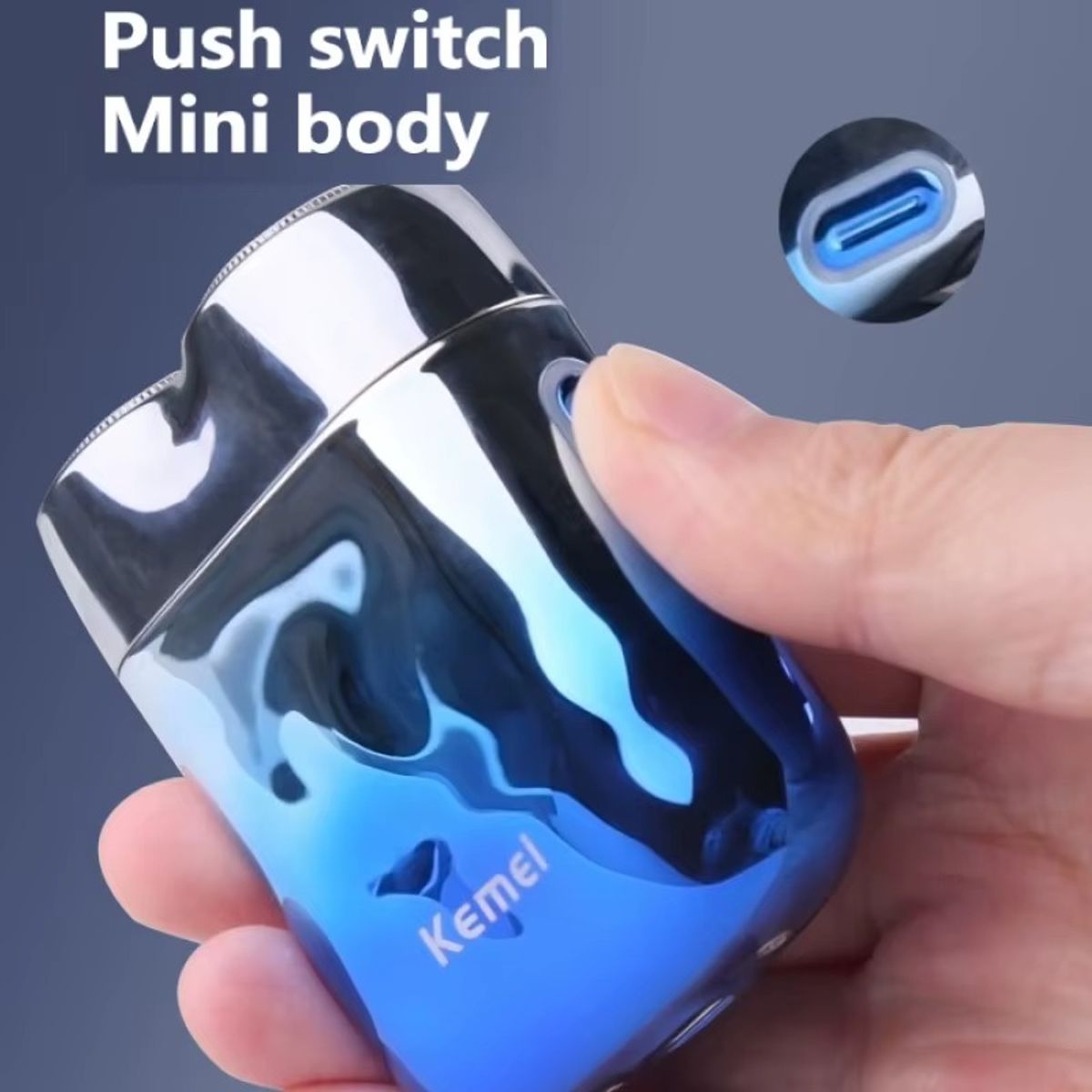 KEMEI - KEMEI Maquina Cortapelo Patillera Trimmer KM-C30 Recargable