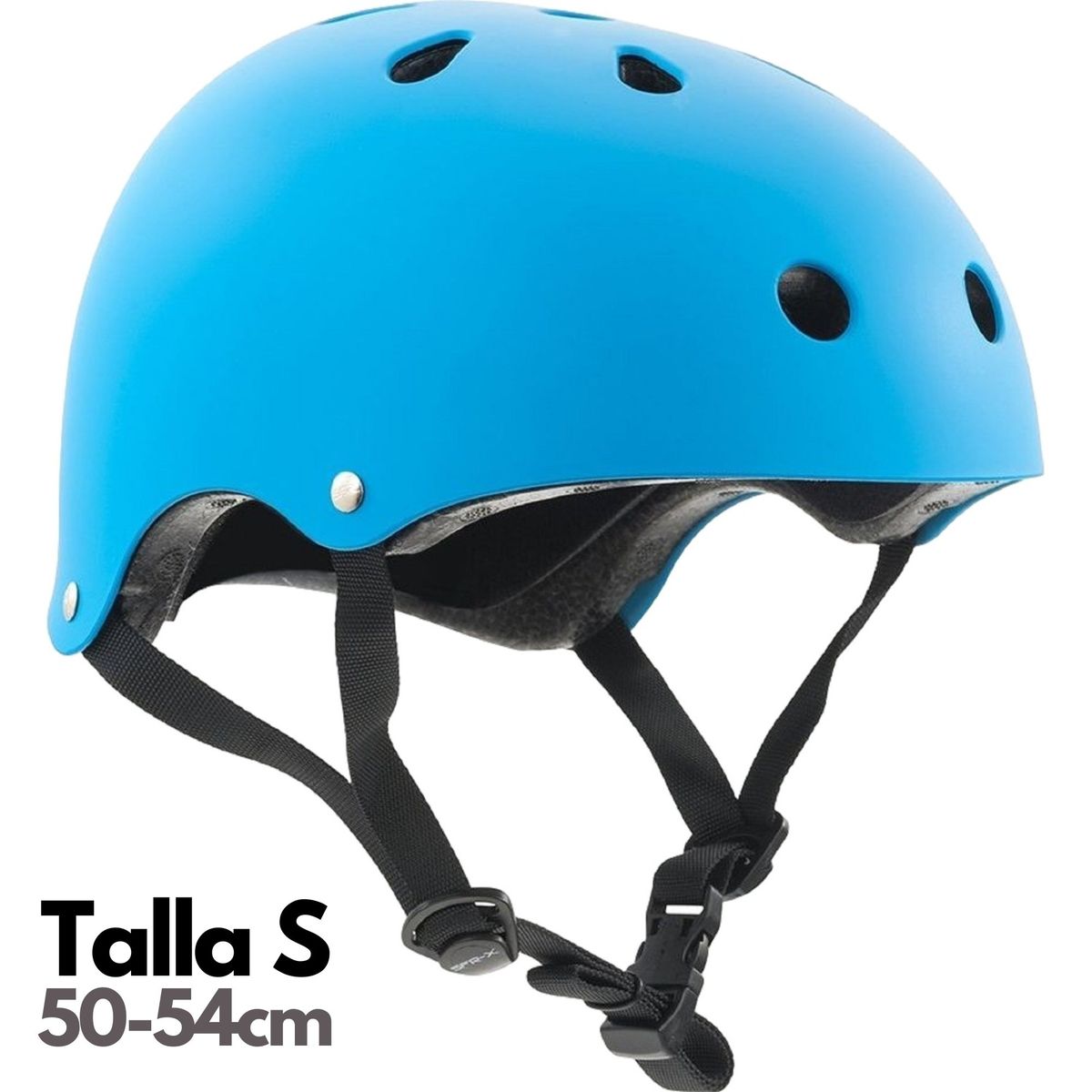 PAPAISON - Casco Protección Patines Skate Scooter - Celeste - Talla S