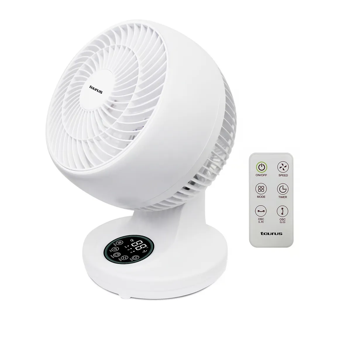 TAURUS - Ventilador de Mesa Taurus Recirculador Turbo Digital 45W Blanco