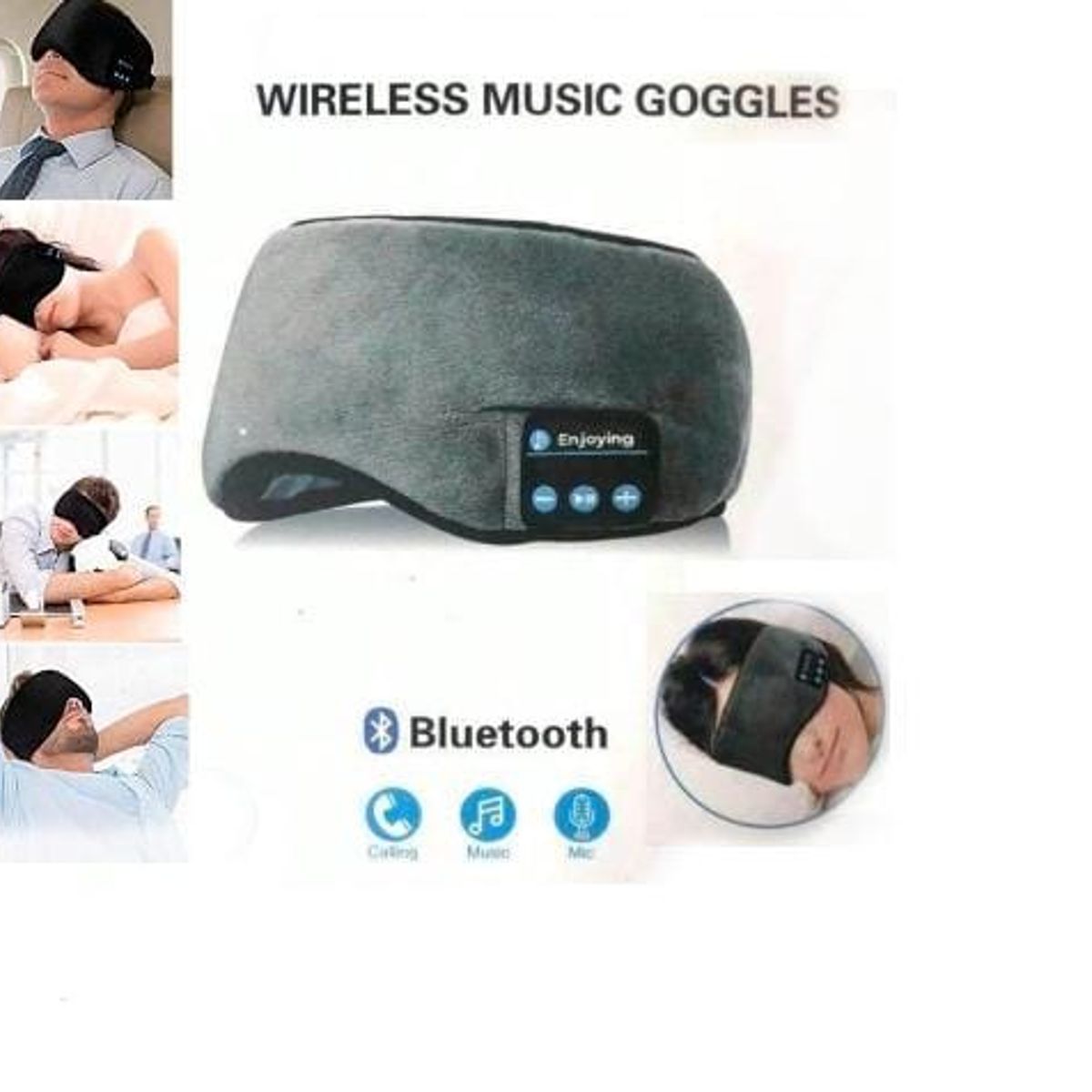 GENERICO - Auriculares Antifaz para dormir Sleep Mask con Bluetooth