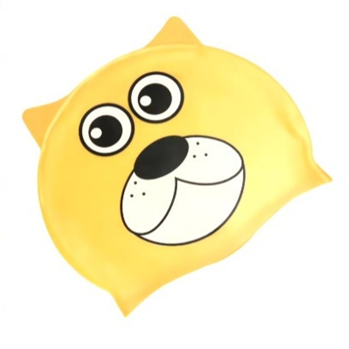 GENERICO - Gorro de Natación para Niños Silicona Modelo Oso amarillo