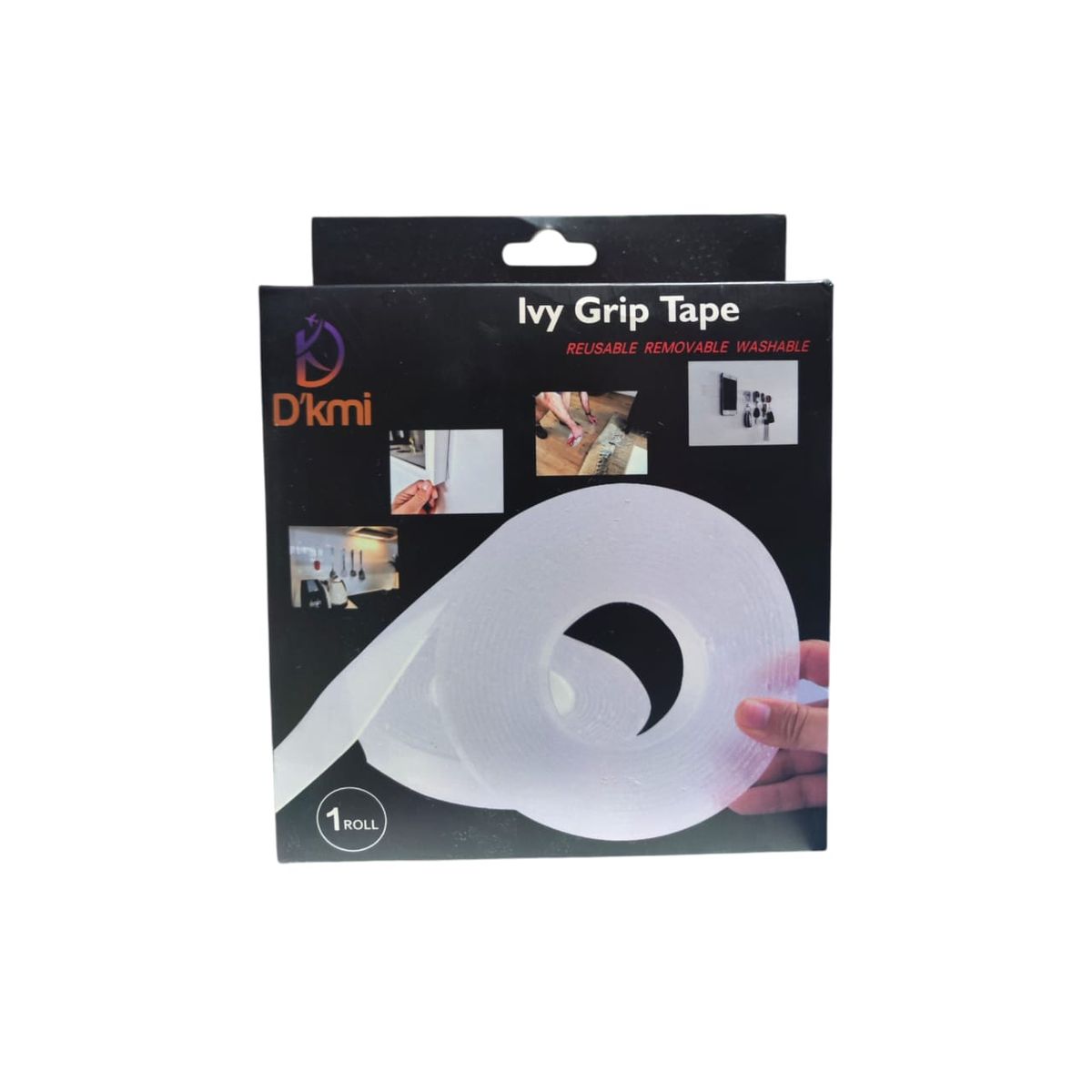 GENERICO - Cinta adhesiva transparente de doble cara resistente