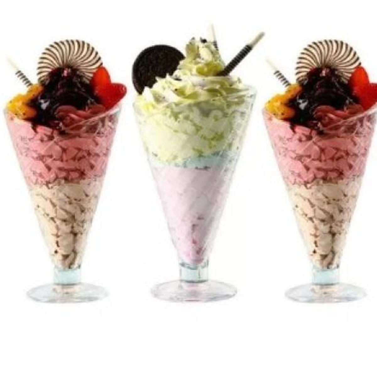 SUMO - Set x 4 Copas de Helado diseño Cono 210 ml