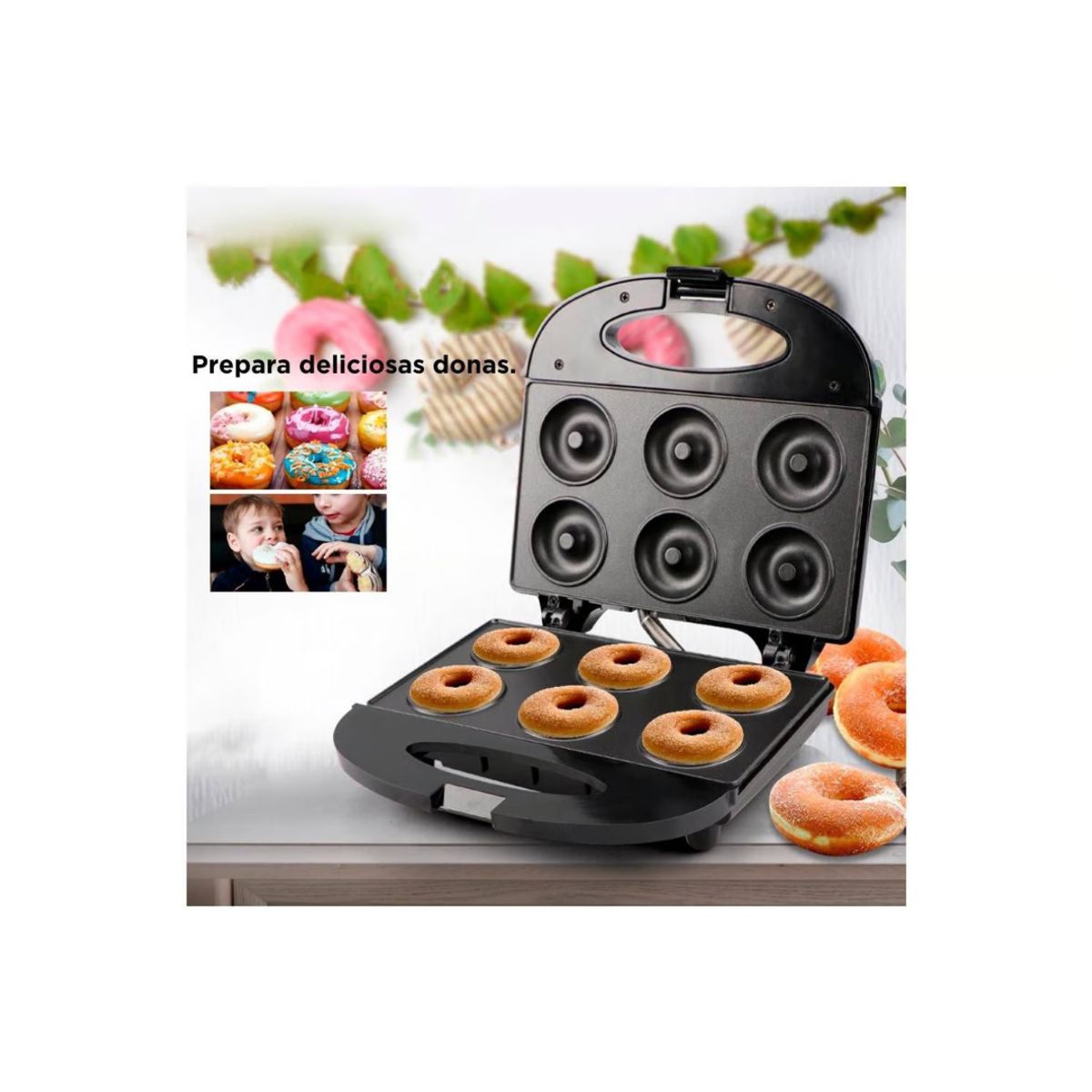 GENERICO - Máquina de Donas Rosquillas 06 Mini Donuts