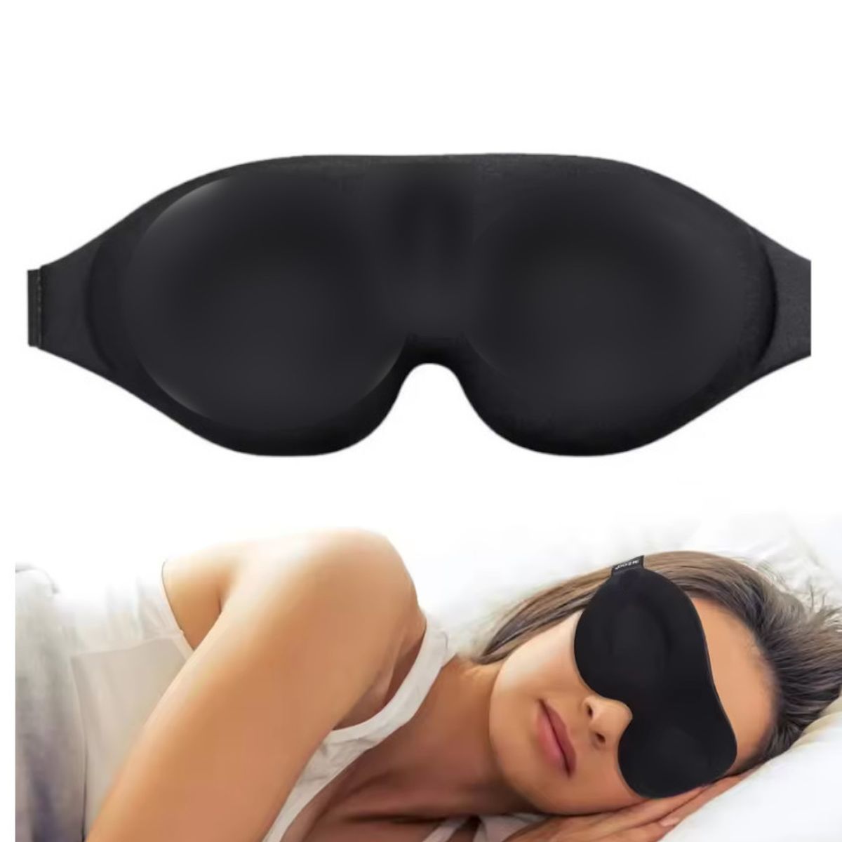 GENERICO - Lente Antifaz Para Dormir 3d Mascara Ojos Ajustable Aisla Luz