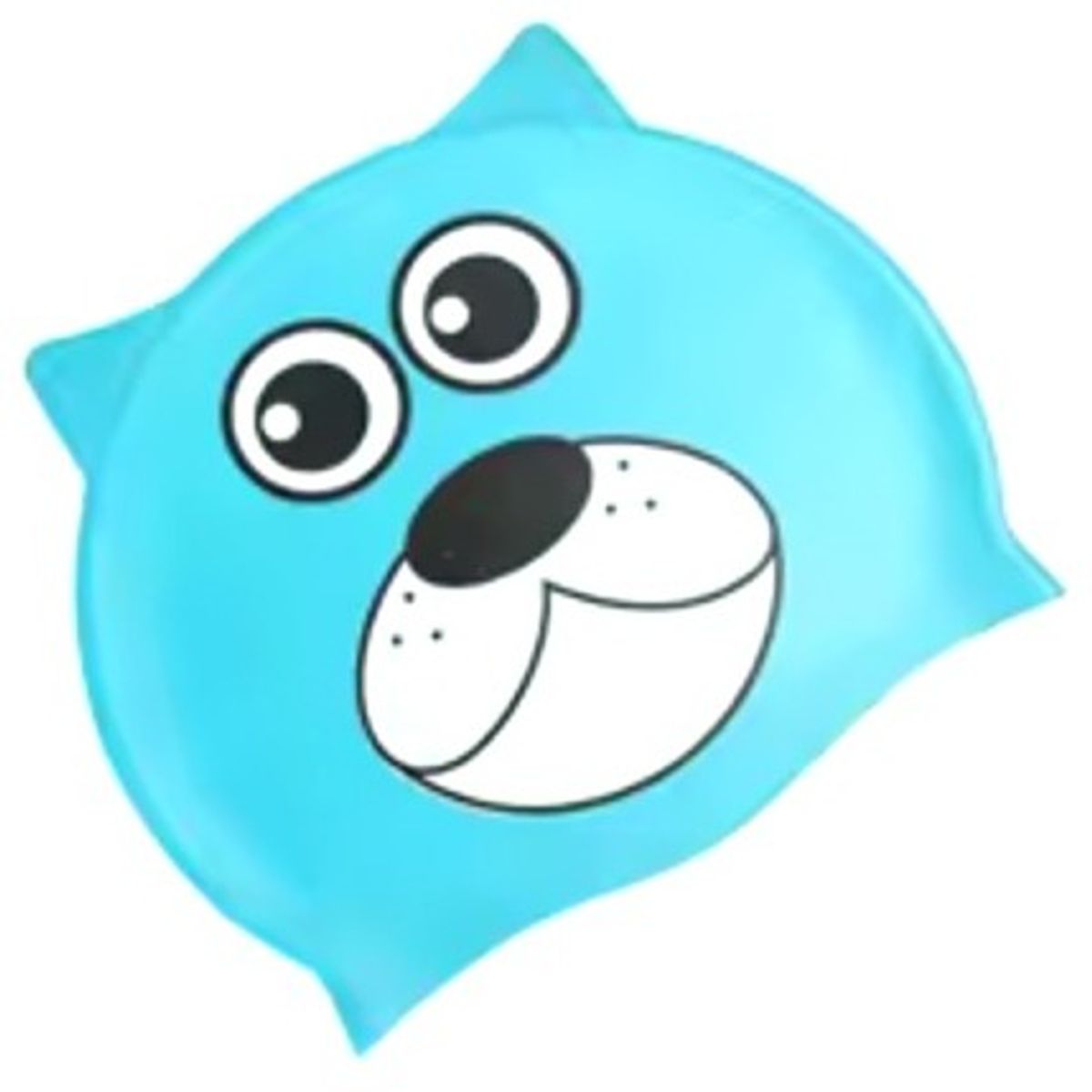 GENERICO - Gorro de Natación para Niños Silicona Modelo Oso Celeste
