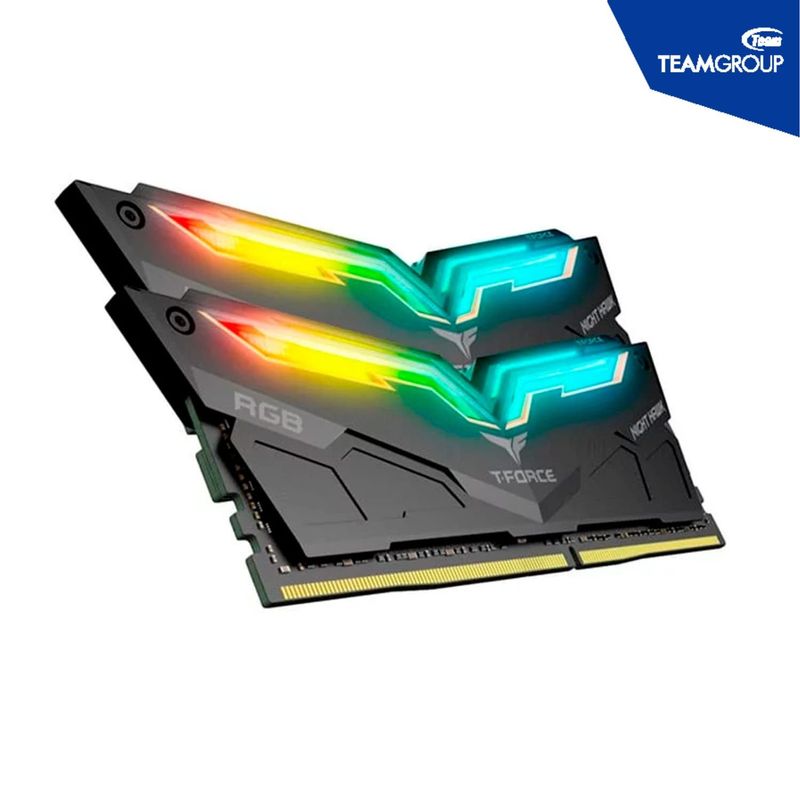 TEAM GROUP - Kit de Memoria TG T-Force Night Hawk RGB2x8GBDDR4-3600 MHz Negro