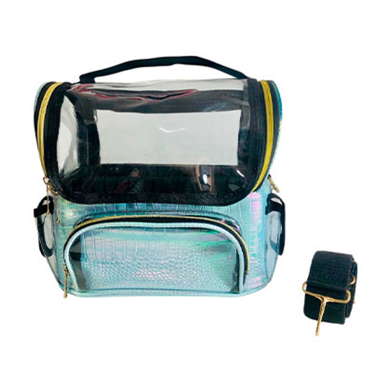 GENERICO - Maleta Maletin Organizador De Maquillaje Pro Celeste BeBe