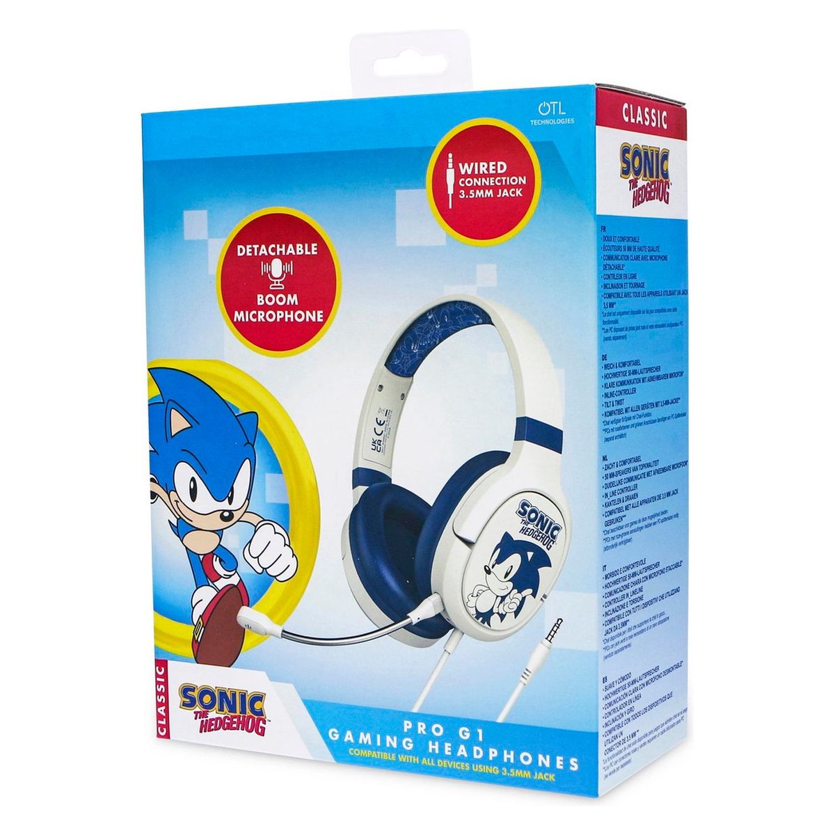 GENERICO - Sonic Classic - Auriculares gaming Pro G1 - Micrófono desmontable OTL