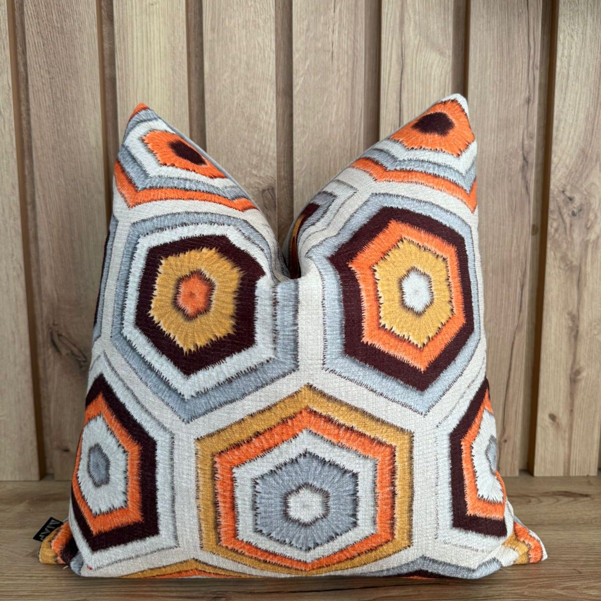 MAP DESIGN HOME - Funda De Cojin Hexagonal Vibrante 45 x 45 cm