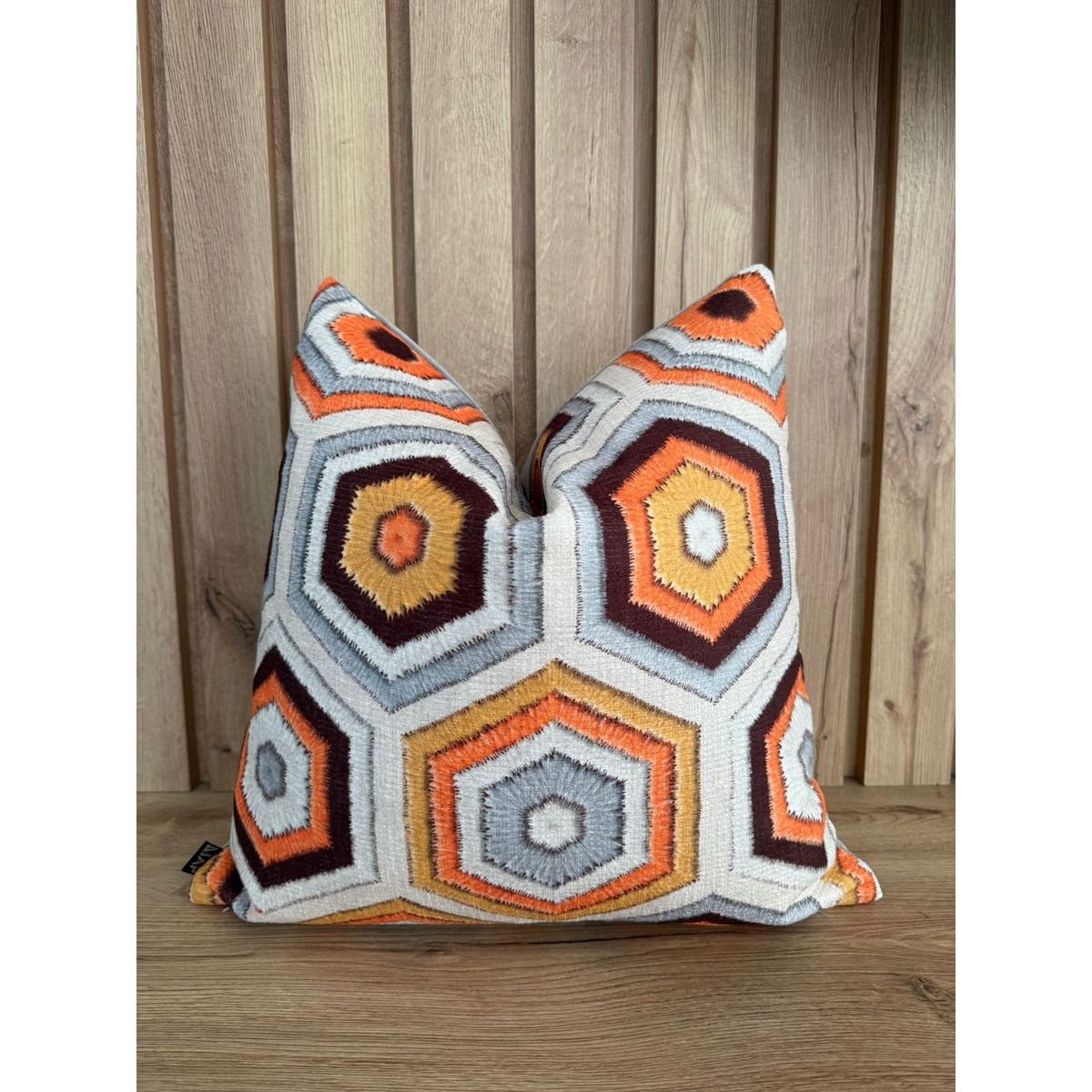 MAP DESIGN HOME - Funda De Cojin Hexagonal Vibrante 45 x 45 cm