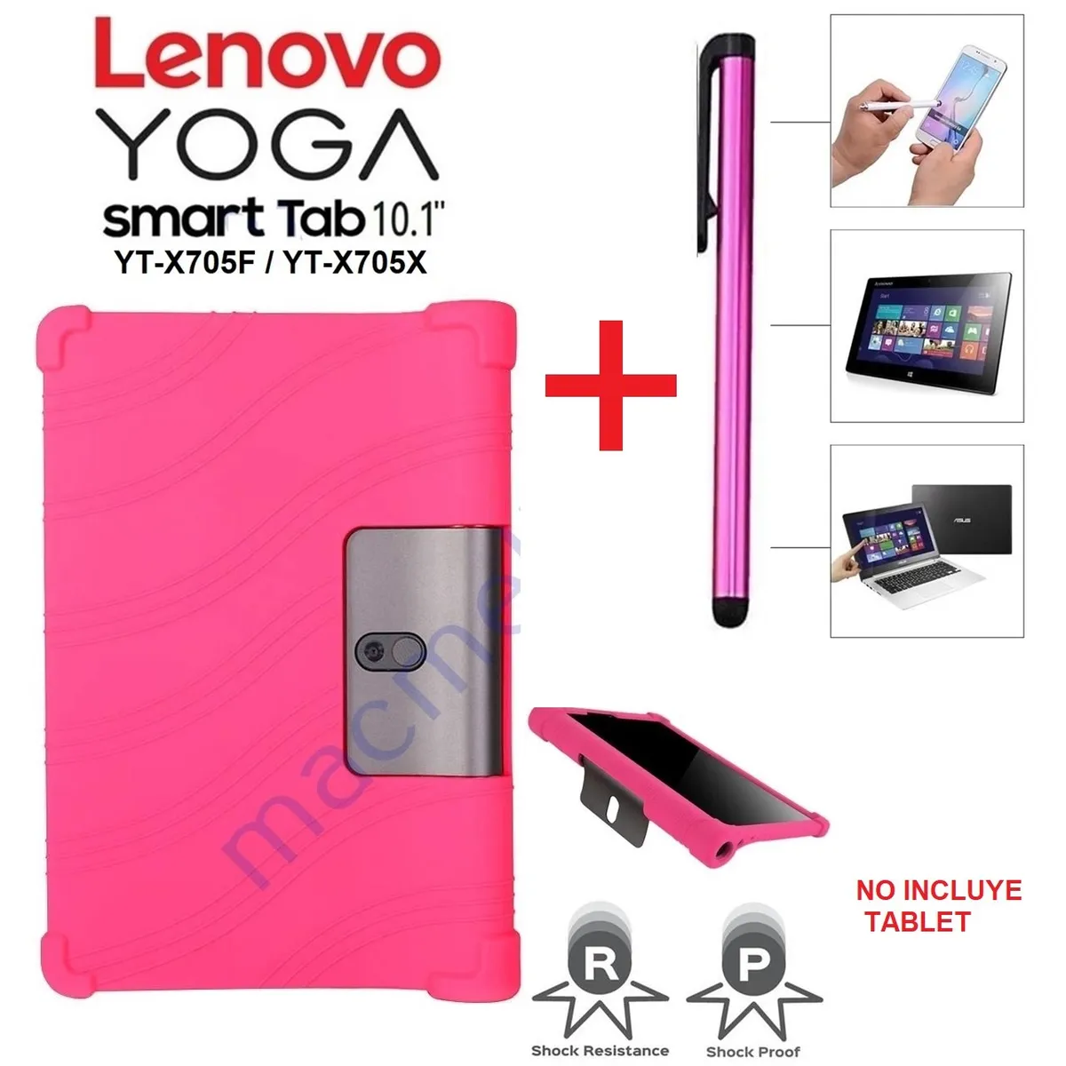 GENERICO - Funda Case + Lapiz Optico para Lenovo Yoga Smart Tab 10.1 YT-X705F