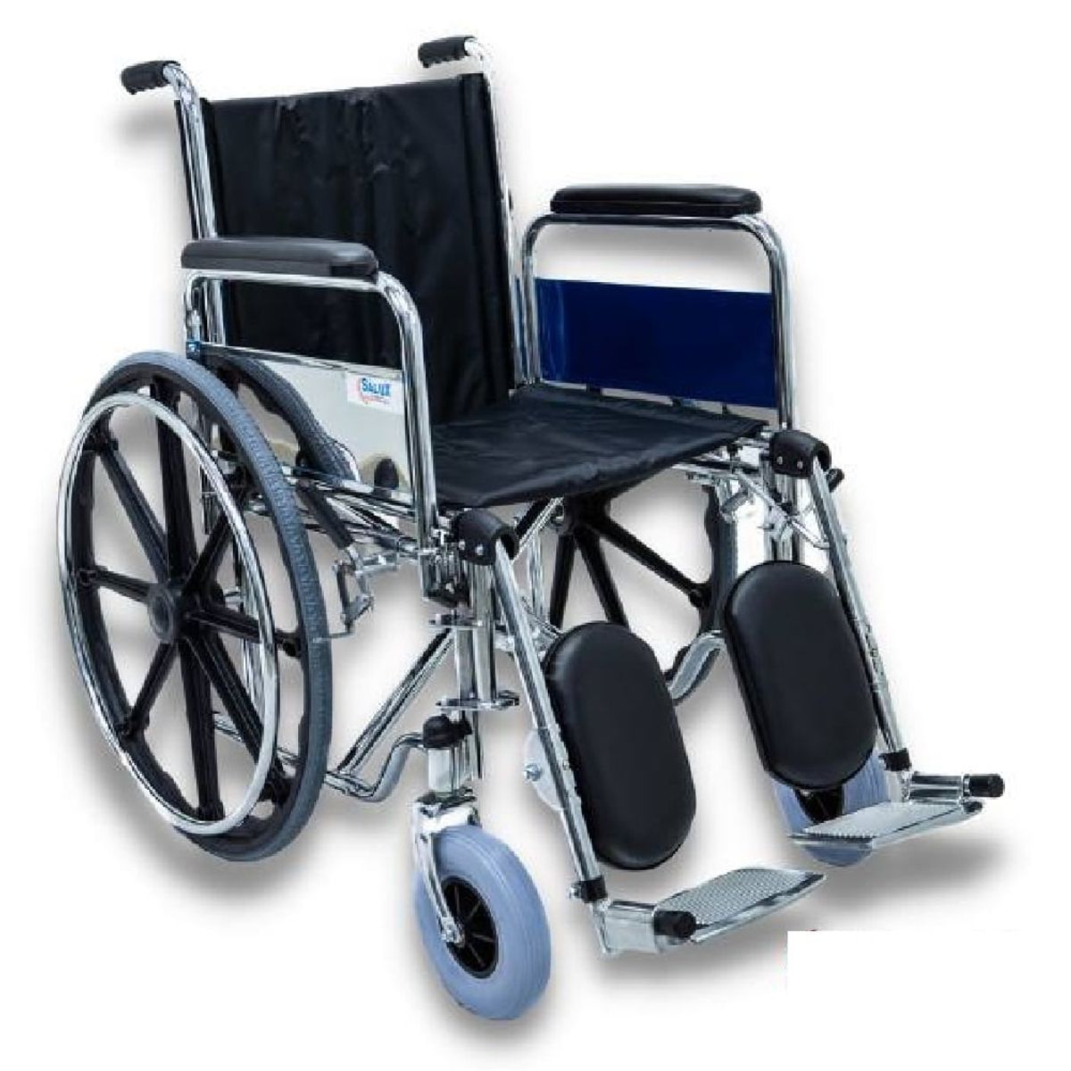 GENERICO - Silla de Ruedas Traumatológica Cromada Aros Pvc Importada