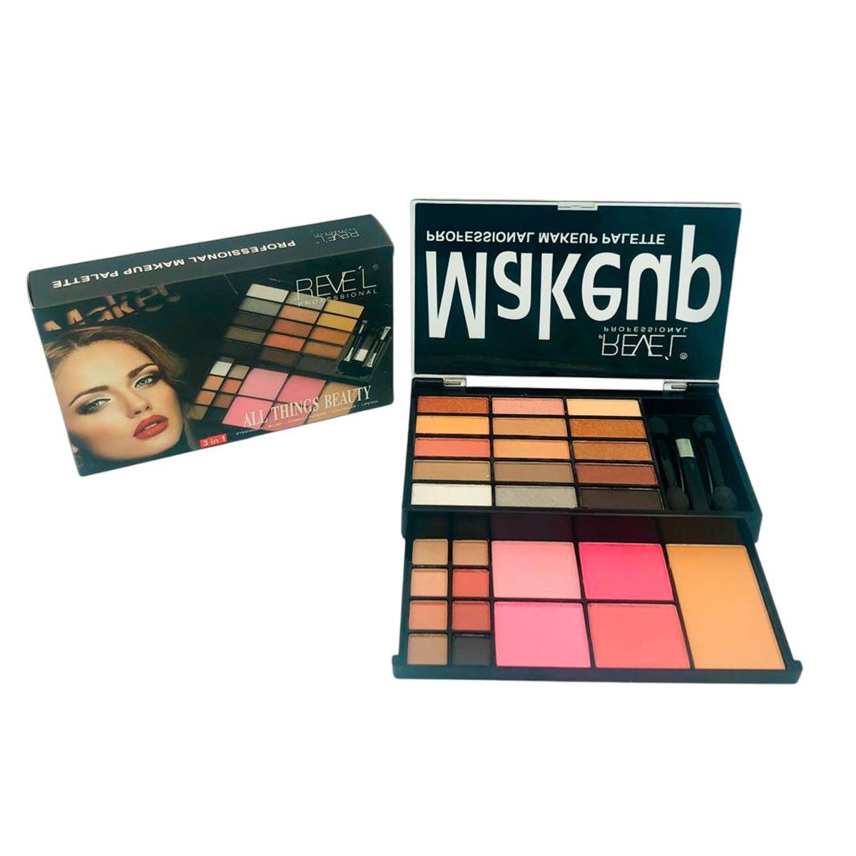 GENERICO - Mini Set Completo Makeup Portátil Nude