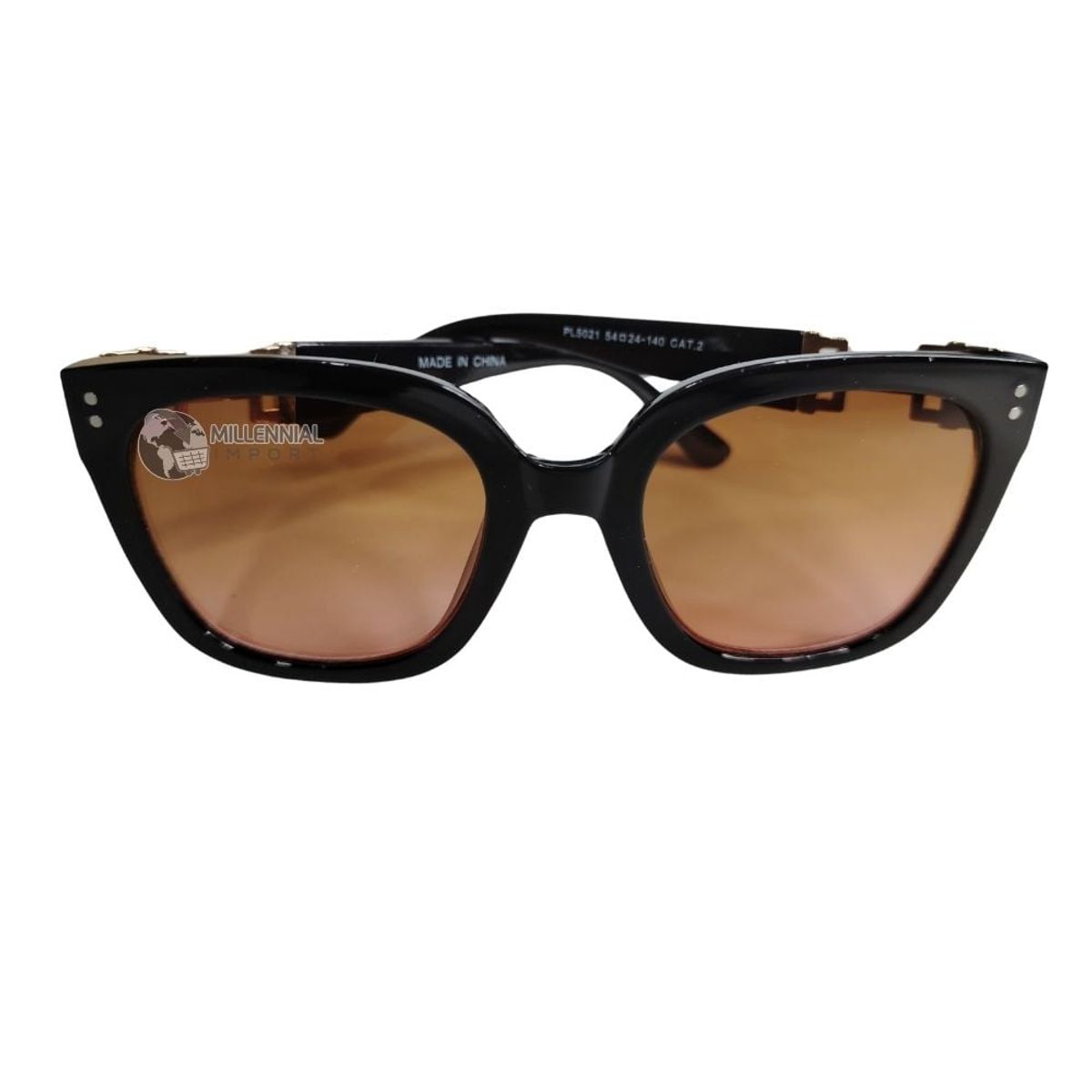 GENERICO - Lentes De Sol Semi Cuadradas Retro Grande Mujer