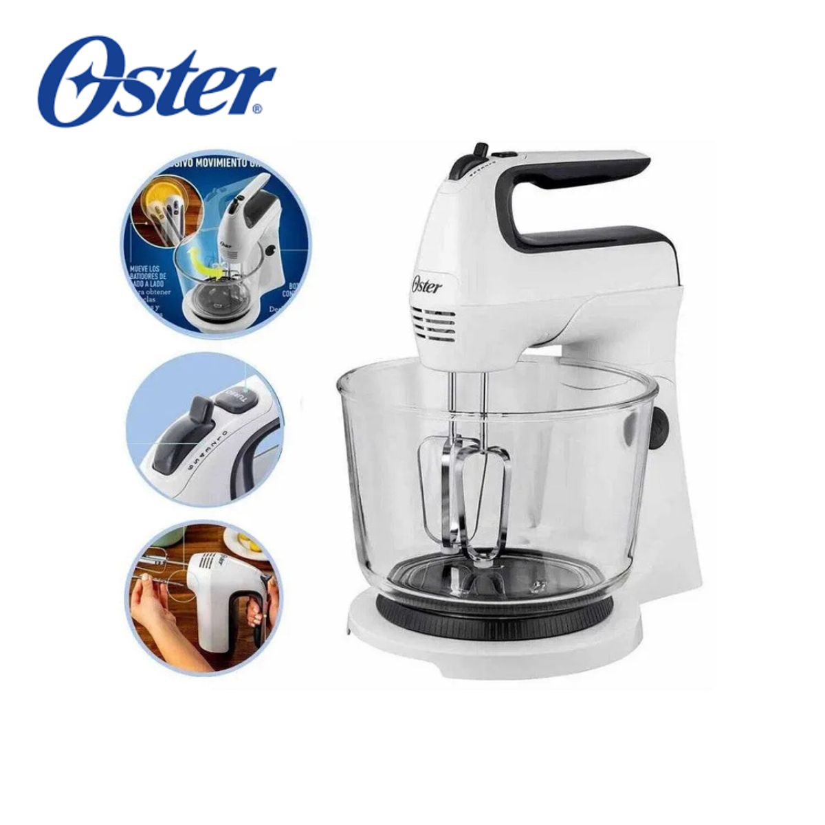 OSTER - Batidora de Mano y Pedestal 250W FPSTHS3611 Oster