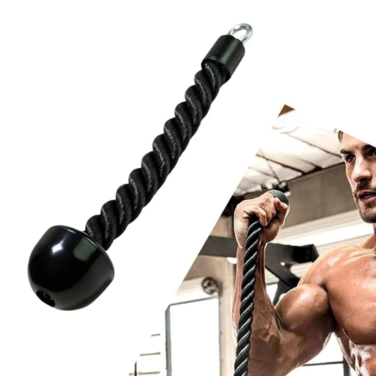 XTREME SPORT - Cuerda de Triceps Biceps Soga para maquina de Polea