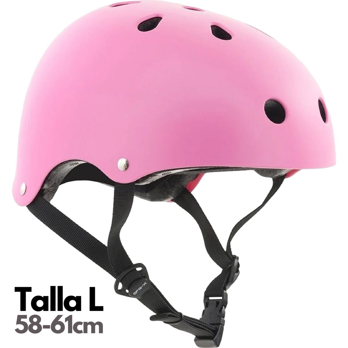 PAPAISON - Casco Protección Patines Skate Scooter - Rosa - Talla L