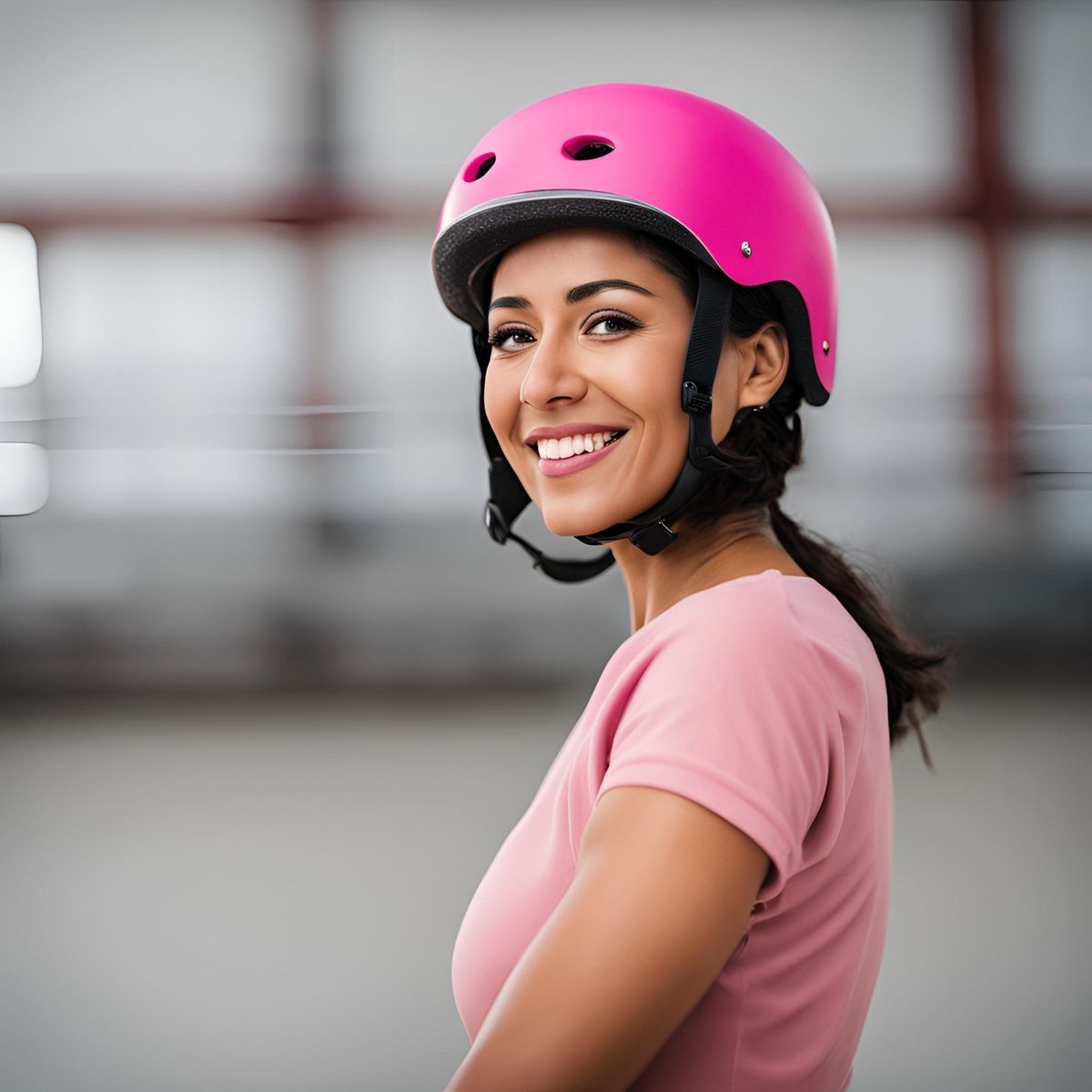 PAPAISON - Casco Protección Patines Skate Scooter - Rosa - Talla L