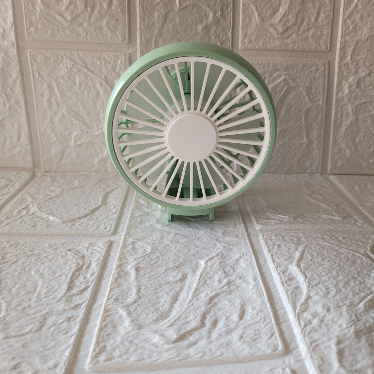 GENERICO - VENTILADOR PORTATIL VERDE PASTEL
