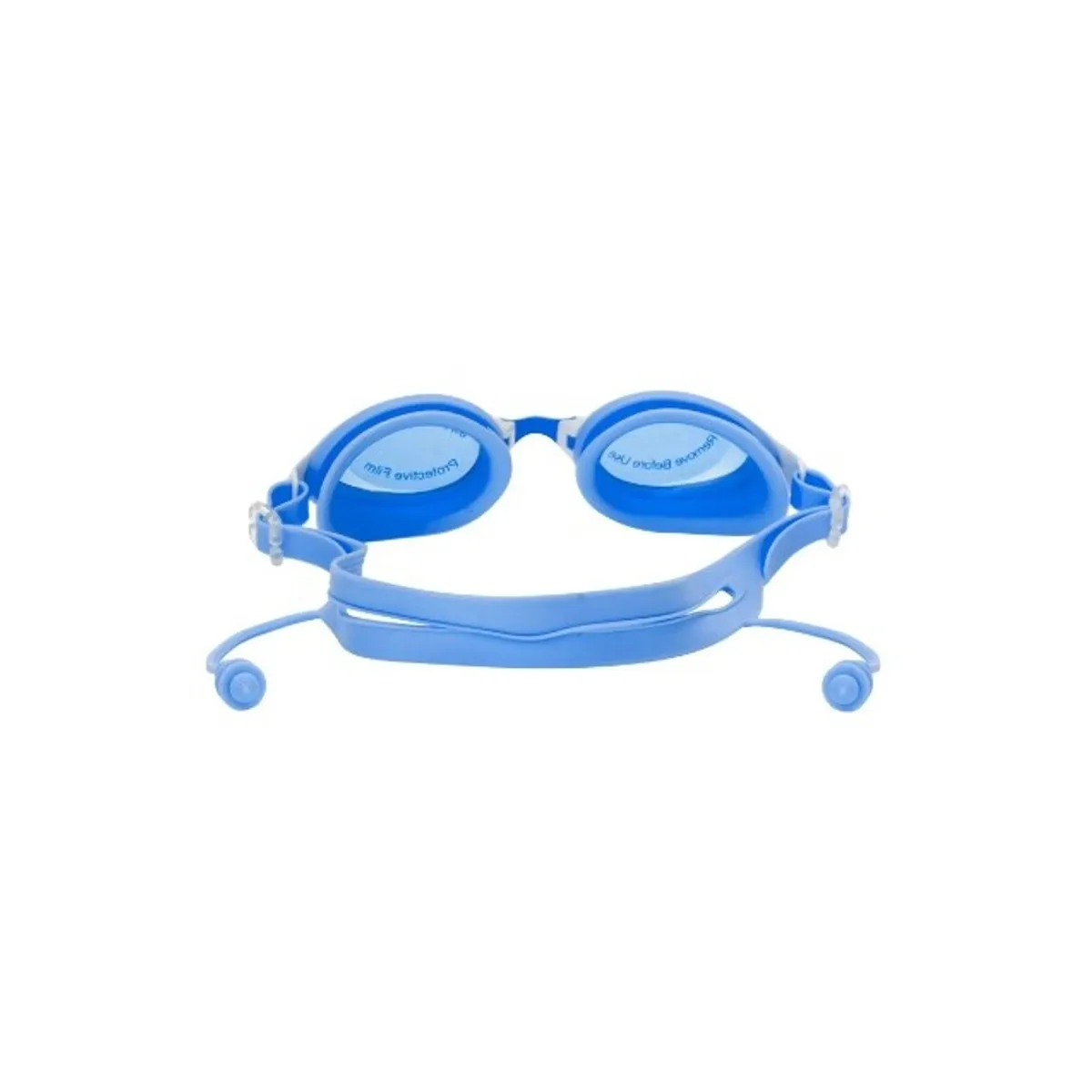 GENERICO - GAFAS DE NATACIÓN UV ANTI FOG TAPA OIDO AZUL