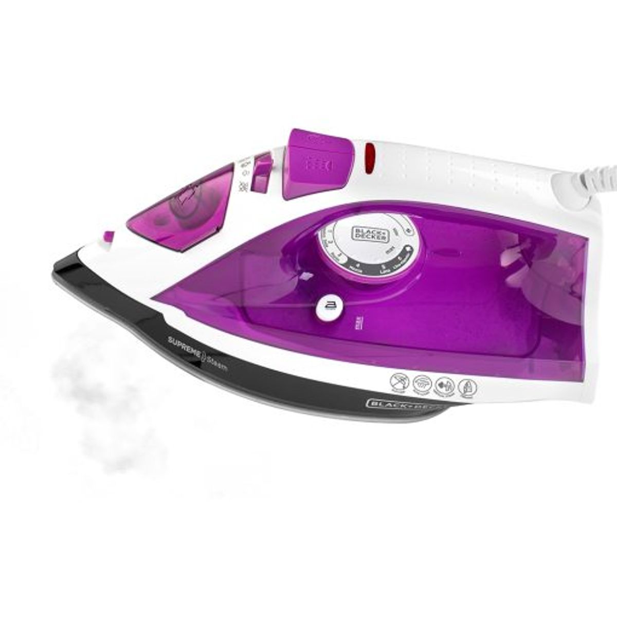 BLACK+DECKER - Plancha Supreme Steam BLACK & DECKER IR23960 Morado