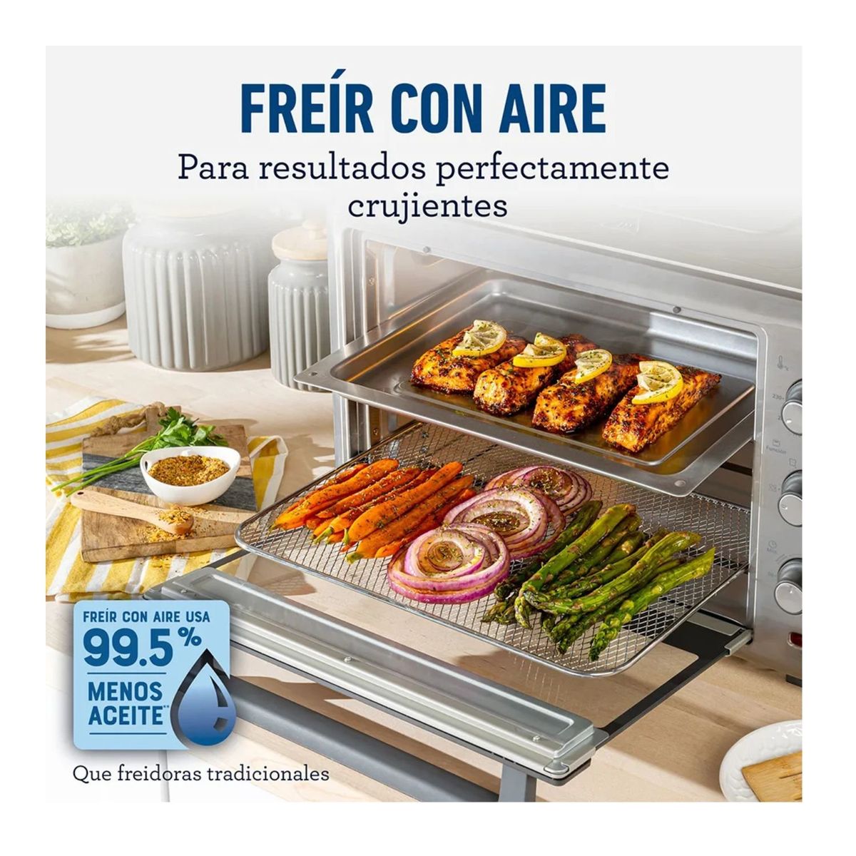 OSTER - Horno Oster® de 35L con Freidora de Aire TSSTTVLS35