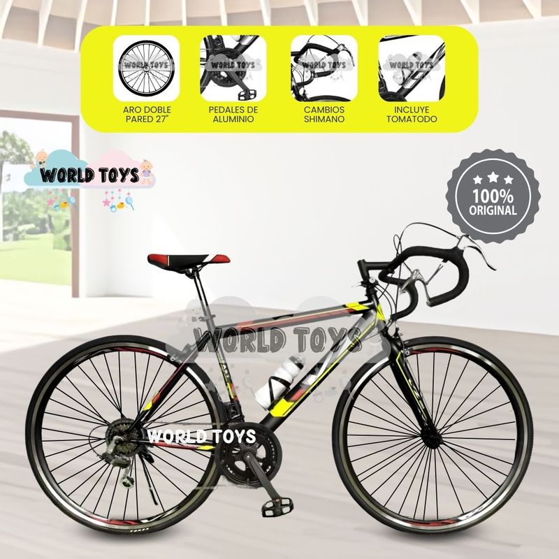 VELOX - Bicicleta Deportiva Aro 27 «PALMEIRA RACER» Yellow