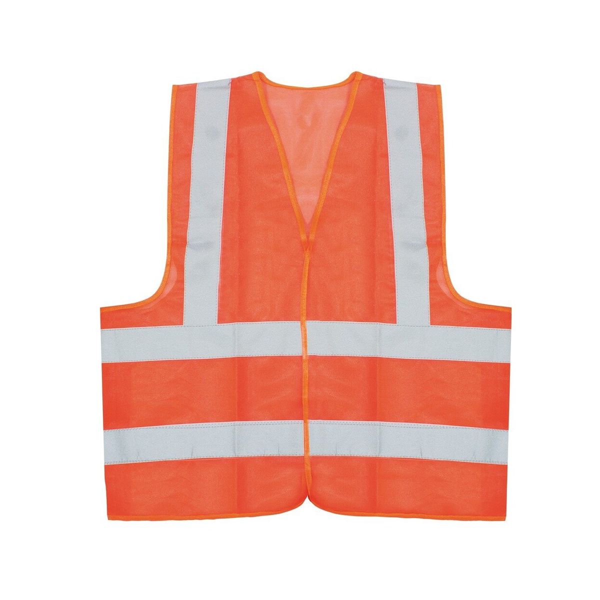 ASAKI - Chaleco de Seguridad Reflectivo XL Polyester Naranja