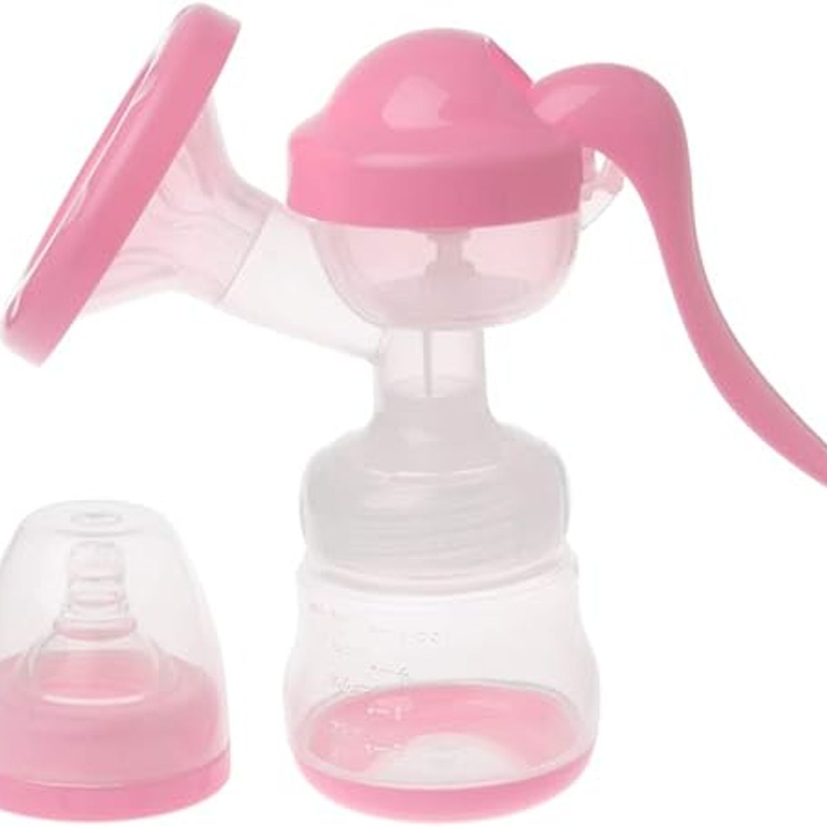 SANTOLEE - Extractor de Leche Manual 2 en 1 Santolee Rosado