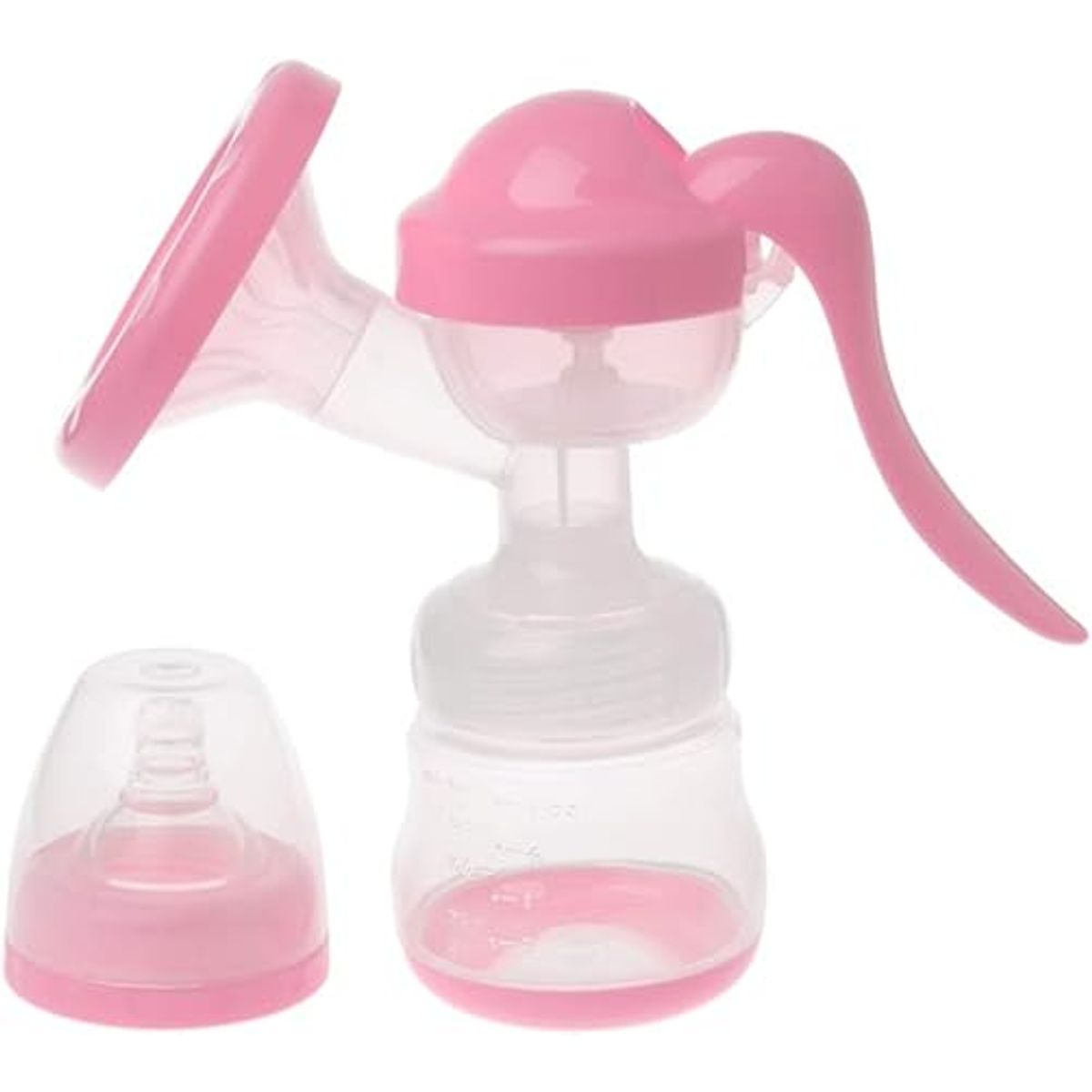 SANTOLEE - Extractor de Leche Manual 2 en 1 Santolee Rosado