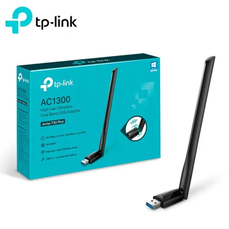 TP LINK - ADAPTADOR USB WIFI TP-LINK ARCHER T3U PLUS AC1300