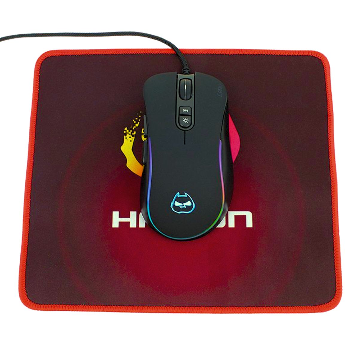 HALION - MOUSE RGB 7200 DPI + PAD GAMING HALION LOTUS HA-M264P
