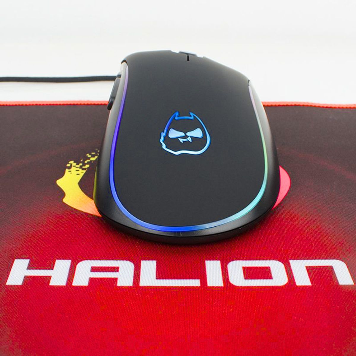 HALION - MOUSE RGB 7200 DPI + PAD GAMING HALION LOTUS HA-M264P