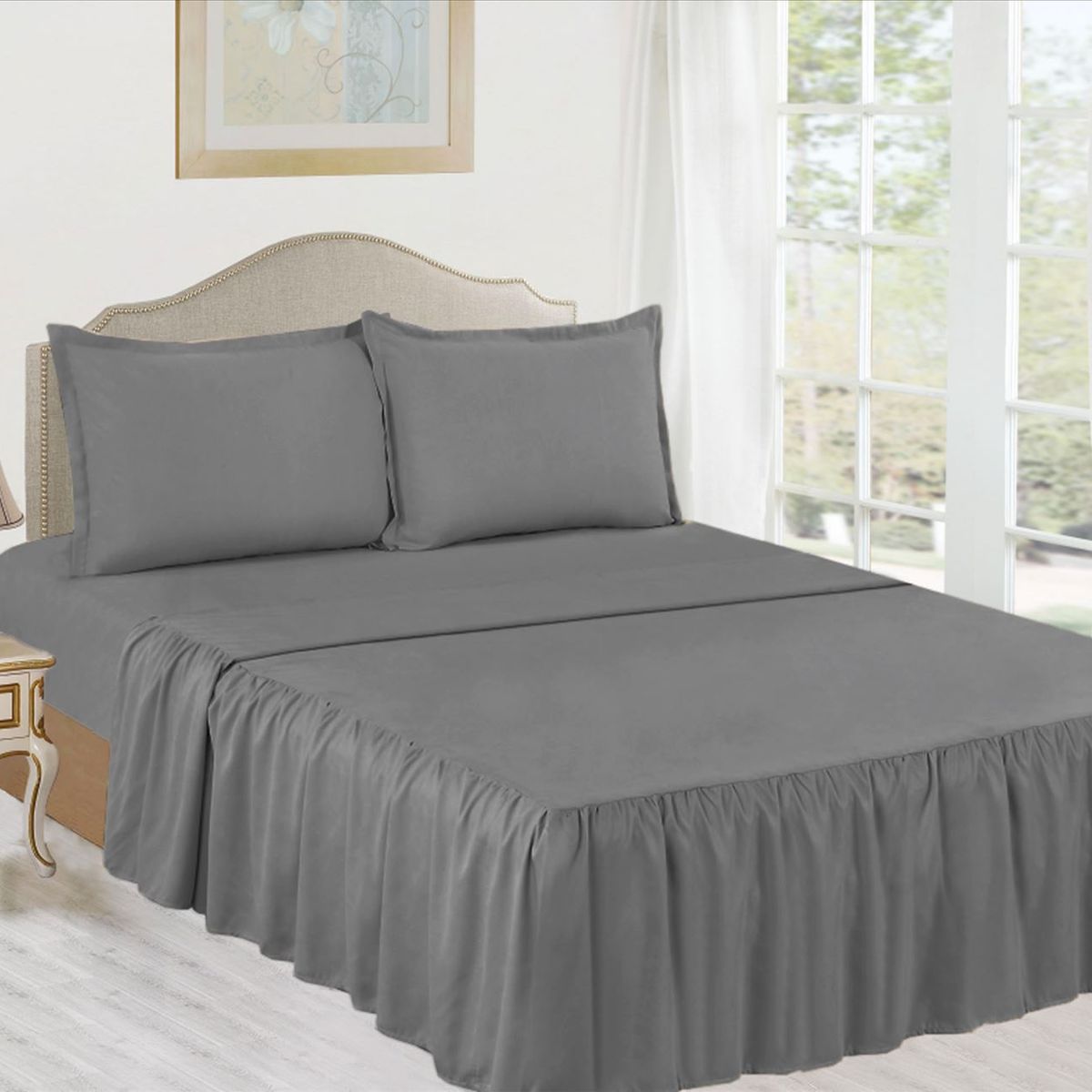 CASATEX - Juego de Sábanas 2 Plazas 100% Algodón con Blonda