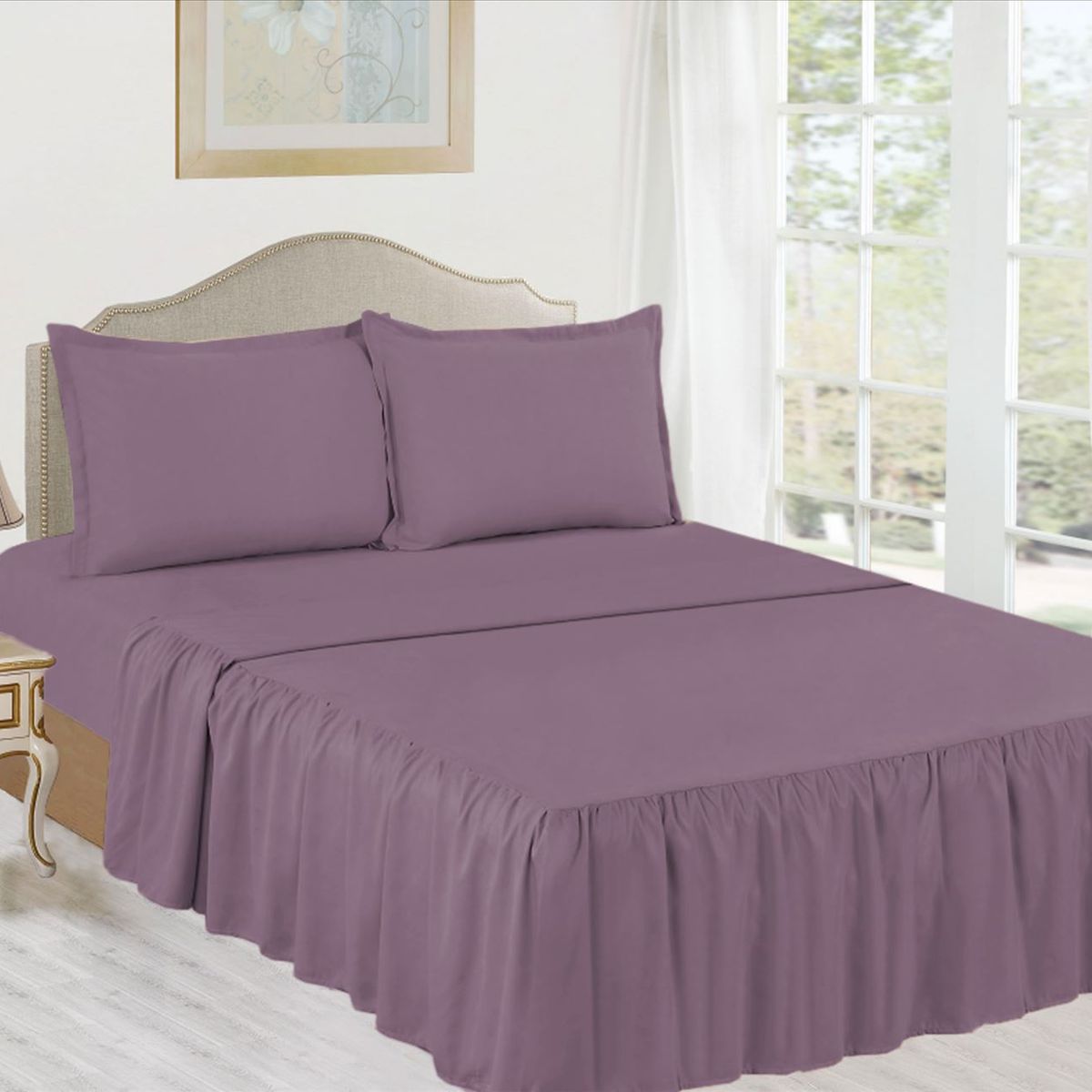 CASATEX - Juego de Sábanas 2 Plazas 100% Algodón con Blonda