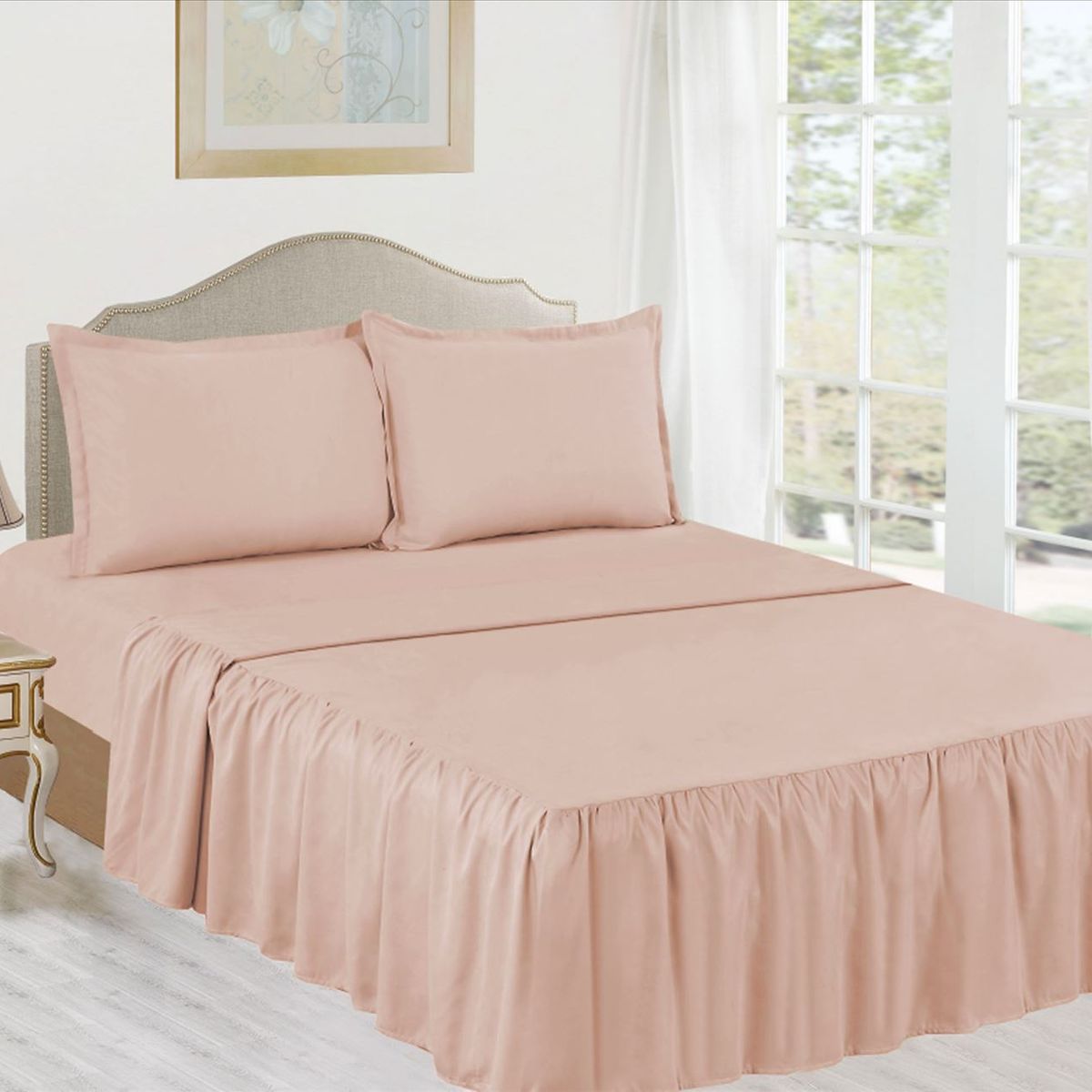 CASATEX - Juego de Sábanas 2 Plazas 100% Algodón con Blonda