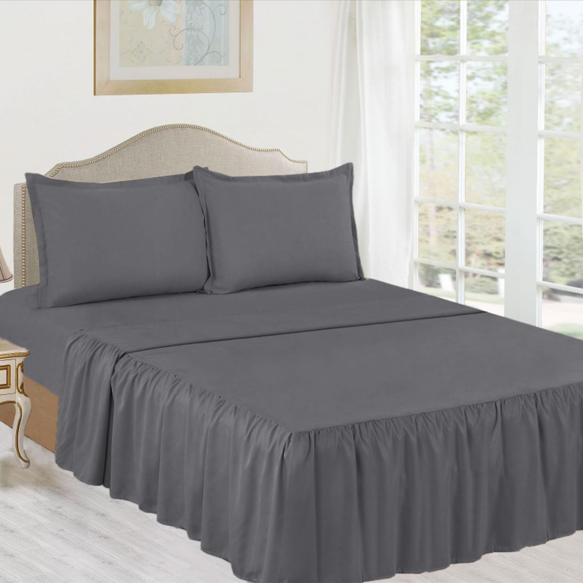 CASATEX - Juego de Sábanas 2 Plazas 100% Algodón con Blonda