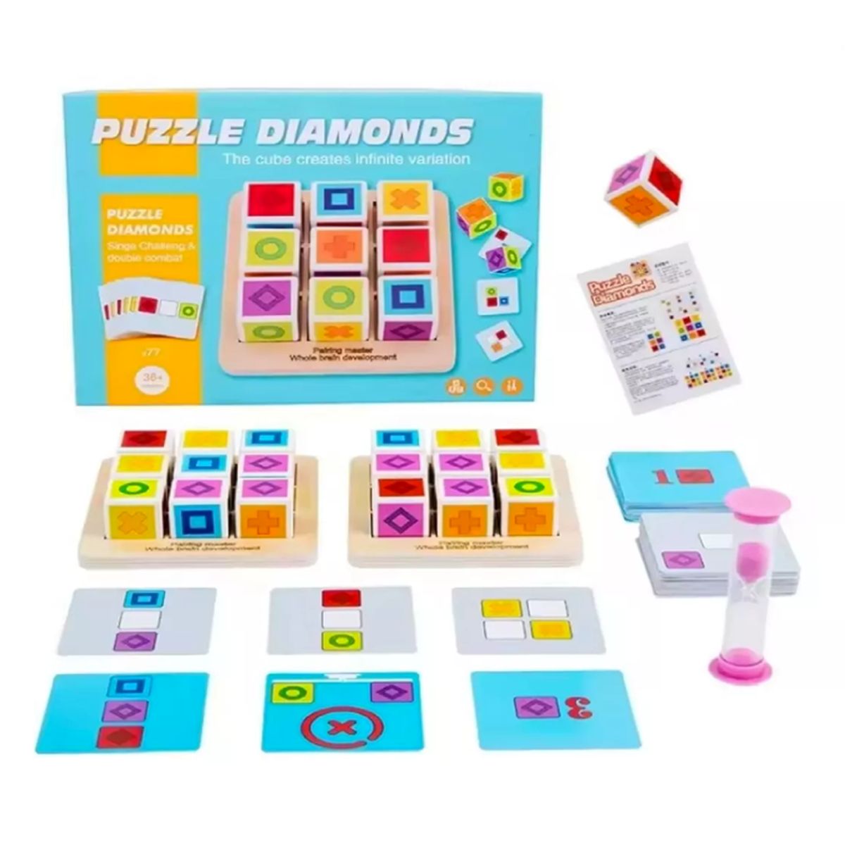 GENERICO - Cubo Block 3D Educativo Montessori